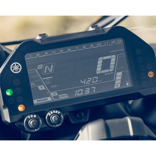 Compact instrument panel with LCD display